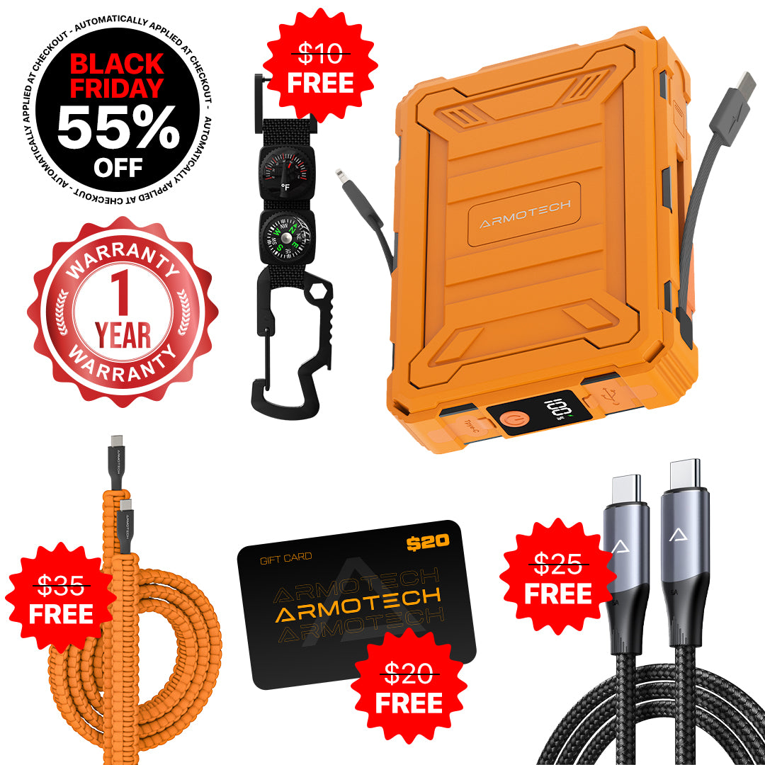 Outlast Power Bank - 55% OFF Black Friday Sale + 4 Free Gifts (Worth +$200)