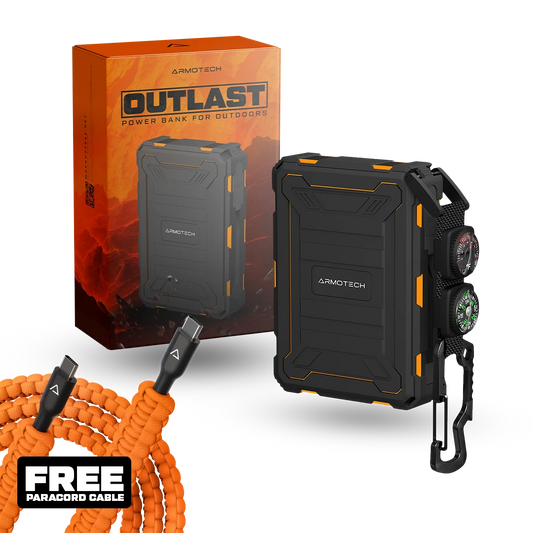 Outlast - Power Bank + Free Paracord Cable