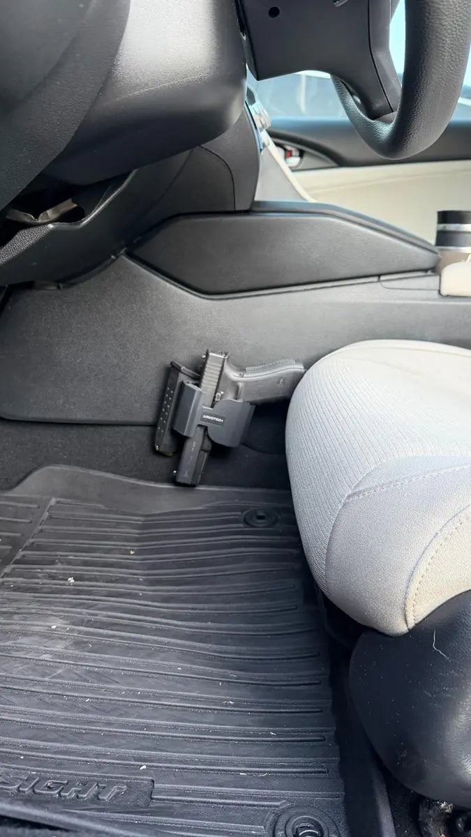 Nick Rokahr's ARMOTECH 4.0 installation beside a vehicle console